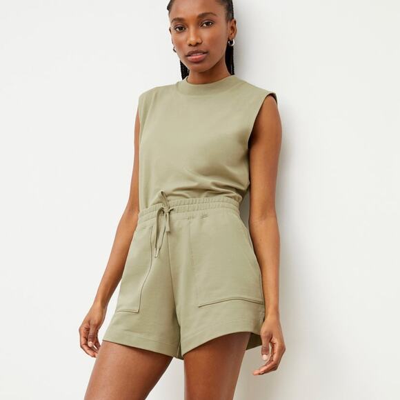 M.M. Lafleur NWT The Toni Top - Light French Terry Tank Top Laurel Green Size XS - Picture 11 of 11
